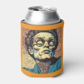 Rafraîchisseur Pour Canette Gemini said Psychedelic Comic Man Headshot Custom  (Can devant)