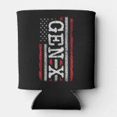 Rafraîchisseur Pour Canette Génération X American Flag Fier Gen Xer Gen X (Dos)