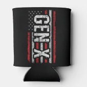Rafraîchisseur Pour Canette Génération X Gen Xer Drapeau Américain Fier Gen X (Dos)