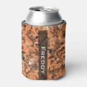 Rafraîchisseur Pour Canette Géologie Texture de roche tachetée avec le nom Can (Can devant)