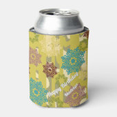 Rafraîchisseur Pour Canette Geometric Flower Motiff Urban Camo Stripes Pattern (Can devant)