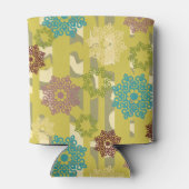 Rafraîchisseur Pour Canette Geometric Flower Motiff Urban Camo Stripes Pattern (Dos)