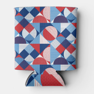 Rafraîchisseur Pour Canette Géométrie marine : motif sans soudure d'été.