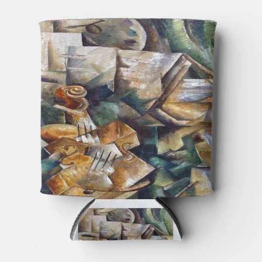 Rafraîchisseur Pour Canette Georges Braque Violon et Palette (Devant)