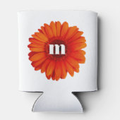 Rafraîchisseur Pour Canette Gerbera Daisy Monogramme initial (Dos)