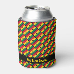 Rafraîchisseur Pour Canette GHANA FLAG Dieu béni Personnalisé Ghana