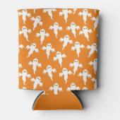 Rafraîchisseur Pour Canette Ghost Halloween orange et blanc (Devant)