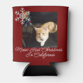 Rafraîchisseur Pour Canette Ginger Cat Photo Text Customize (Devant)