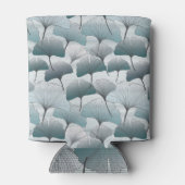 Rafraîchisseur Pour Canette Gingko biloba, motif bleu sans soudure. (Dos)