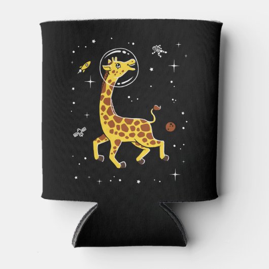 Rafraîchisseur Pour Canette Girafe Animaux Dans L'Espace (Devant)