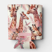 Rafraîchisseur Pour Canette Giraffe à l'aquarelle (Dos)