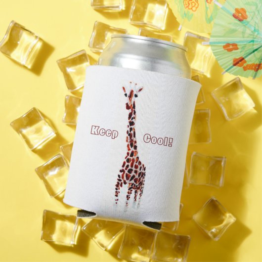 Rafraîchisseur Pour Canette Giraffe Faune Fête Personnalisée (Été in situ)