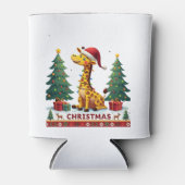 Rafraîchisseur Pour Canette Giraffe Ugly Christmas Sweaters Funny Santa Hat Li (Devant)