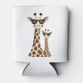 Rafraîchisseur Pour Canette Giraffe with Sunglasses Jungle Safari Animal Giraf (Devant)