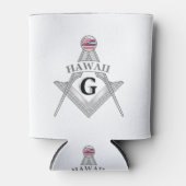 Rafraîchisseur Pour Canette Gîte de franc-maçonnerie de l'Etat d'Hawaii (Devant)