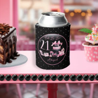 Glam Pink Black Fashion 21ème anniversaire