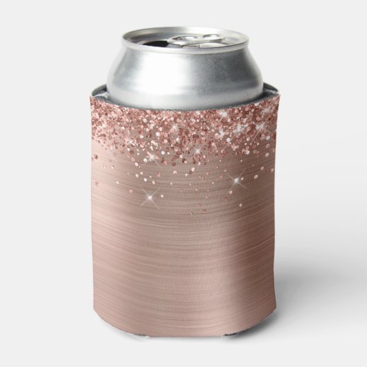 Rafraîchisseur Pour Canette Glitterie Rose Gold Foil vide (Can devant)