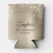 Rafraîchisseur Pour Canette Glittery Champagne Foil 30e anniversaire (Devant)