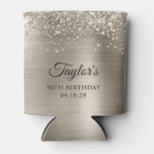 Rafraîchisseur Pour Canette Glittery Platinum Foil 30e anniversaire (Devant)