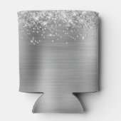 Rafraîchisseur Pour Canette Glittery Silver Foil 50e anniversaire (Dos)