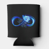 Rafraîchisseur Pour Canette Glowing infinity with blue rose (Dos)