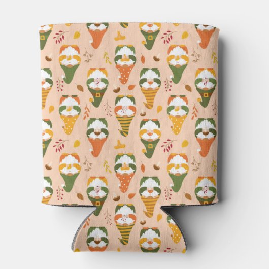 Rafraîchisseur Pour Canette Gnomes d'automne dans le Motif forestier (Dos)