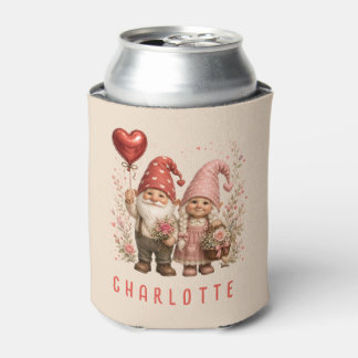 Rafraîchisseur Pour Canette Gnomes de la Saint-Valentin personnalisés avec des