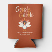 Rafraîchisseur Pour Canette Gobble Gobble Thanksgiving Party Faveurs (Devant)