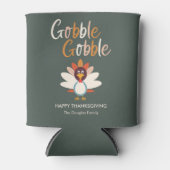 Rafraîchisseur Pour Canette Gobble Gobble Thanksgiving Party Faveurs (Devant)