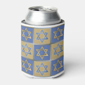 Rafraîchisseur Pour Canette Gold Blue Star de David Art Panels (Can devant)