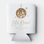 Rafraîchisseur Pour Canette Gold Disco Ball Let's Disco Anniversaire (Dos)