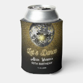 Rafraîchisseur Pour Canette Gold Halftone Disco Ball Dansons Anniversaire (Can Dos)