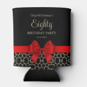 Rafraîchisseur Pour Canette Gold moderne Égypte Géométrique Bow rouge 80e anni (Dos)