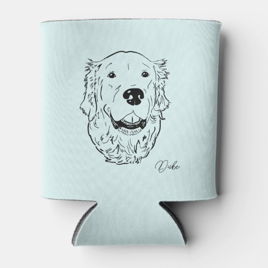 Rafraîchisseur Pour Canette Golden Retriever Peut Se Rafraîchir. (Devant)