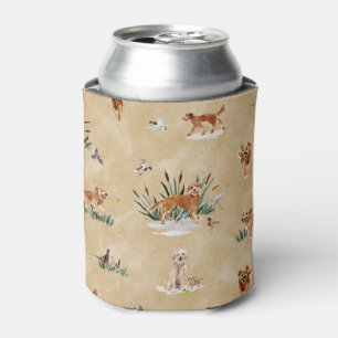 Rafraîchisseur Pour Canette GOLDEN RETRIEVER TOILE Doré