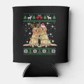 Rafraîchisseur Pour Canette Golden retriever Ugly Christmas Dog Funny Christma (Devant)