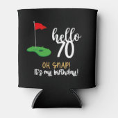Rafraîchisseur Pour Canette Golf 70e anniversaire cadeaux pour golfeur (Devant)