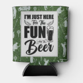 Rafraîchisseur Pour Canette Golf et bière Drôle de dire des citations (Devant)