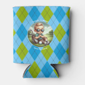 Rafraîchisseur Pour Canette Golf Jacquard L'anniversaire du garçon (Devant)