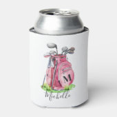 Rafraîchisseur Pour Canette Golf Monogramme Rose (Can devant)