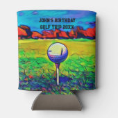 Rafraîchisseur Pour Canette Golf sur mesure Hommes Anniversaire Favors Golf Tr (Dos)