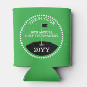 Rafraîchisseur Pour Canette Golf Tournoi Club Nom Année Vert (Dos)