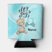 Rafraîchisseur Pour Canette Golfer Baby Boy pour la fête baby shower (Devant)