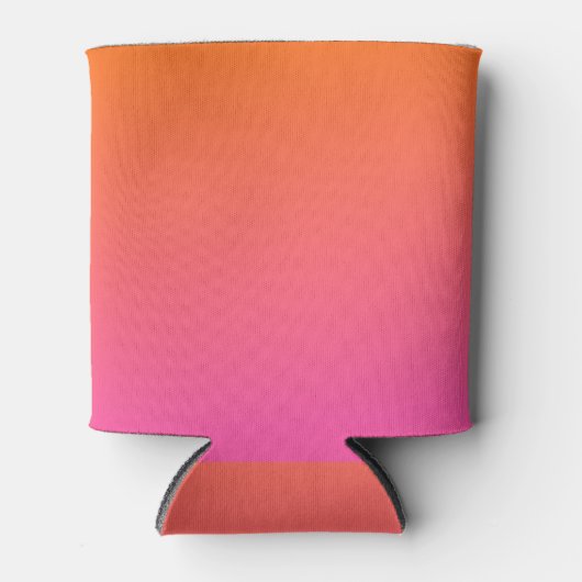 Rafraîchisseur Pour Canette Gradient orange et rose (Devant)