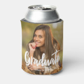 Rafraîchisseur Pour Canette Graduate Photo Bold Script Custom Graduate Party (Can Dos)