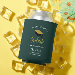 Rafraîchisseur Pour Canette Graduation 2025 Grad Script Party Green