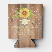 Rafraîchisseur Pour Canette Graduation florale tournesol (Devant)