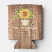 Rafraîchisseur Pour Canette Graduation florale tournesol (Dos)