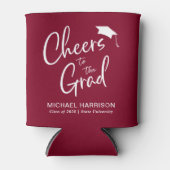 Rafraîchisseur Pour Canette Graduation Party Bourgogne (Devant)