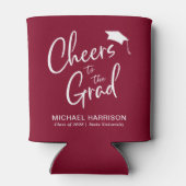 Rafraîchisseur Pour Canette Graduation Party Bourgogne (Dos)